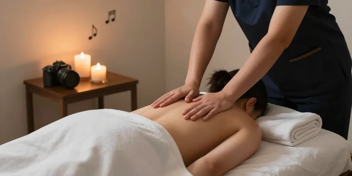 Experience 안양출장마사지 in a serene room with a professional therapist providing relaxation and healing.