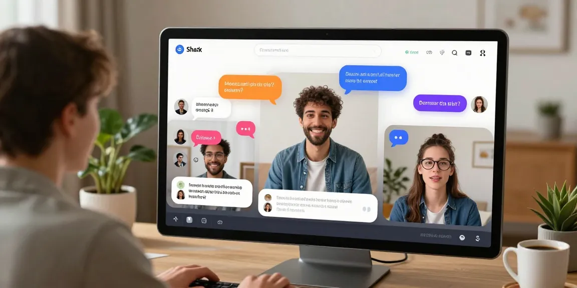 Engaging interaction with spicy chat AI characters on a sleek digital platform in a cozy home setup.