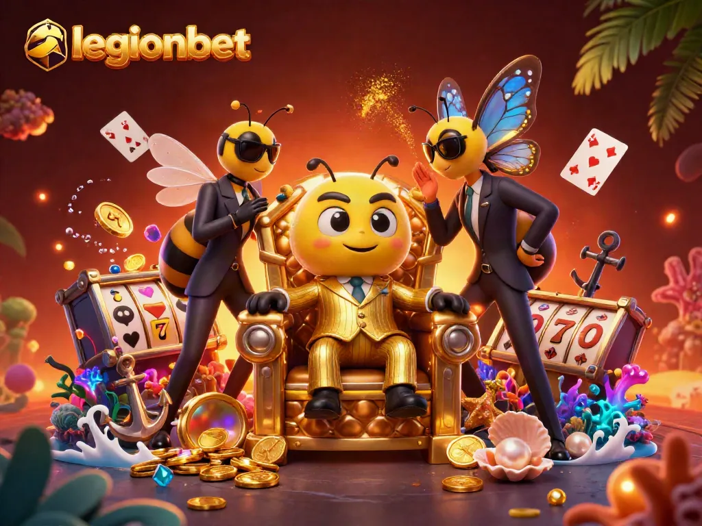 Engage in thrilling gaming adventures with legionbet in this vibrant casino scene featuring animated characters.