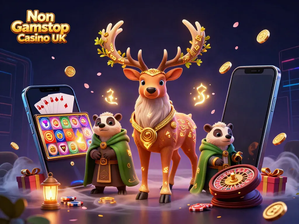 Engage in a magical realm with the Non Gamstop Casino UK featuring enchanting characters and immersive gaming elements.